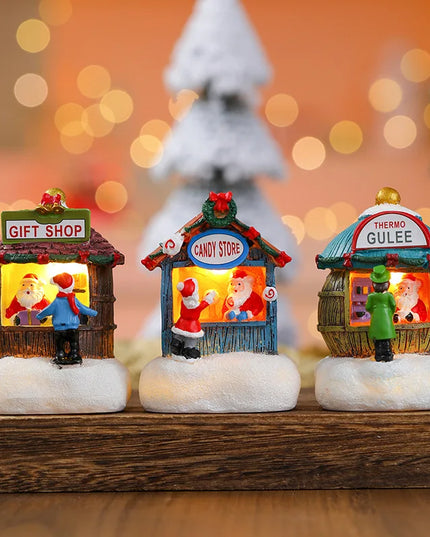 Enchanted Christmas Village LED Ornament