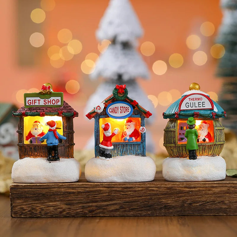 Enchanted Christmas Village LED Ornament