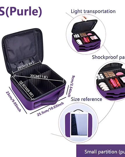 Professional Large Capacity Cosmetic &amp; Tool Case