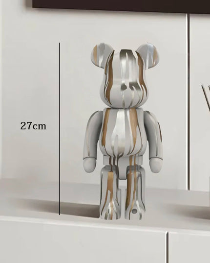 Graffiti Bear Statue Paint Block
