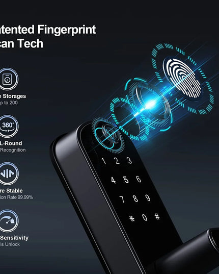 WiFi Smart Biometric Fingerprint Door Lock