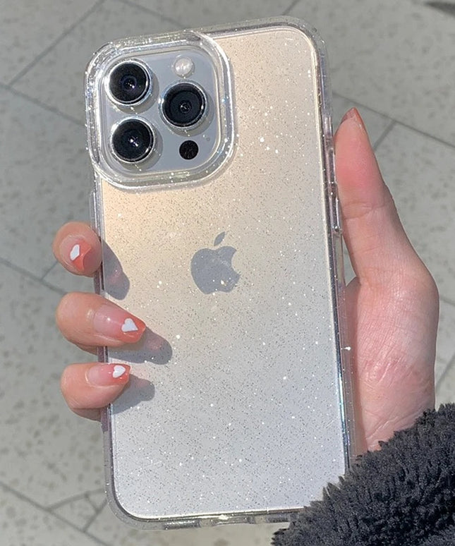 Luxury Clear Glitter Case For iPhone