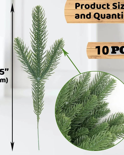 Faux Norfolk Pine Christmas Wreath/Green Garland