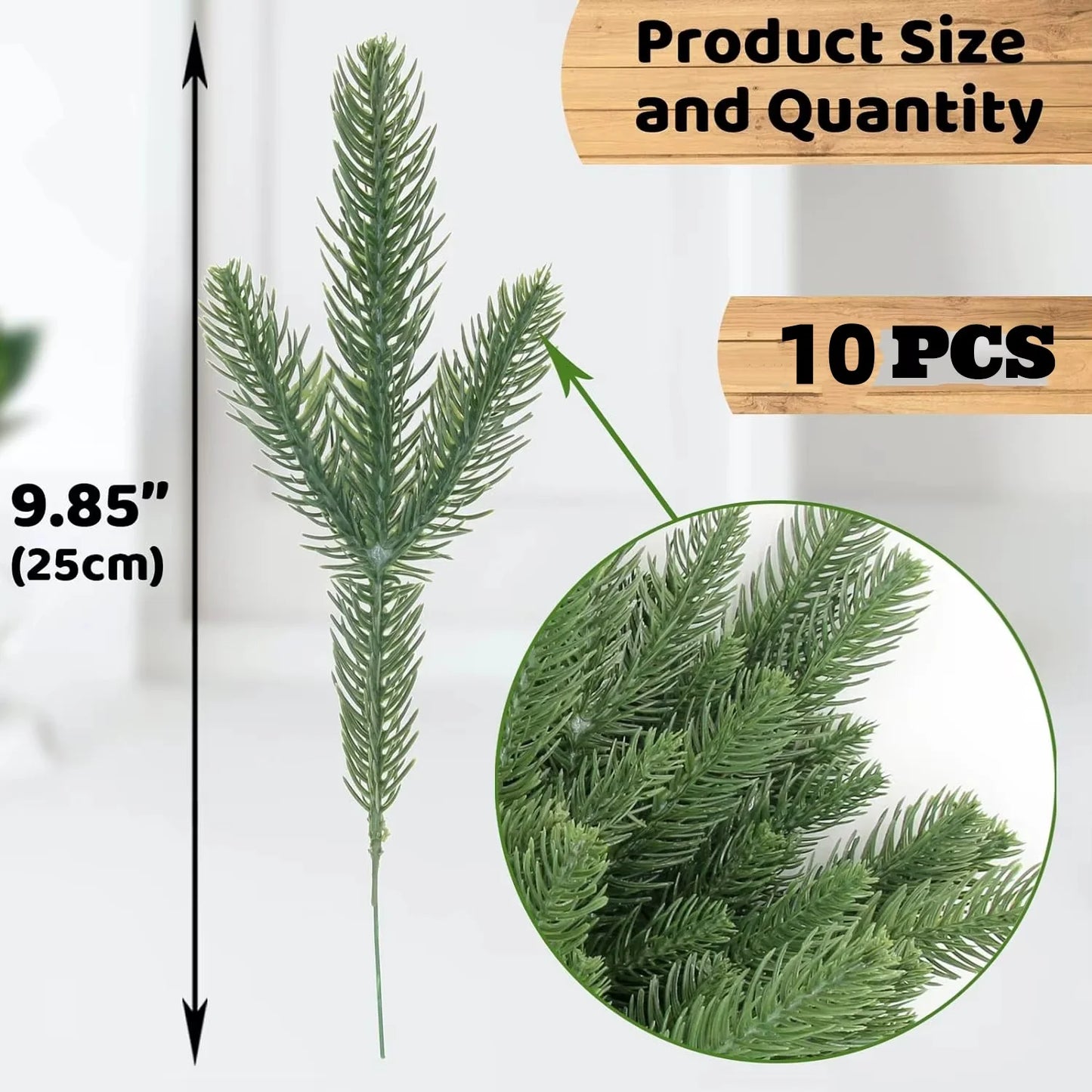 Faux Norfolk Pine Christmas Wreath/Green Garland