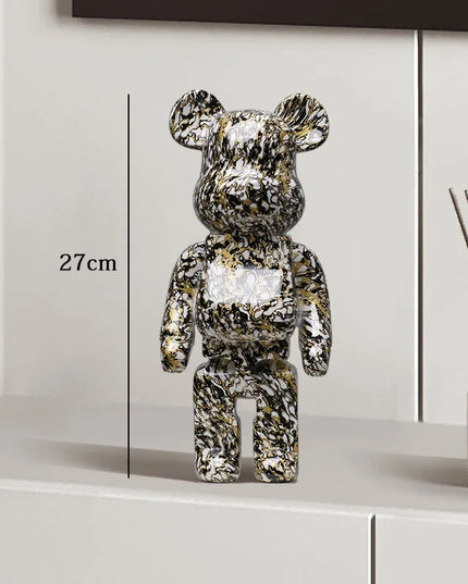 Graffiti Bear Statue Paint Block