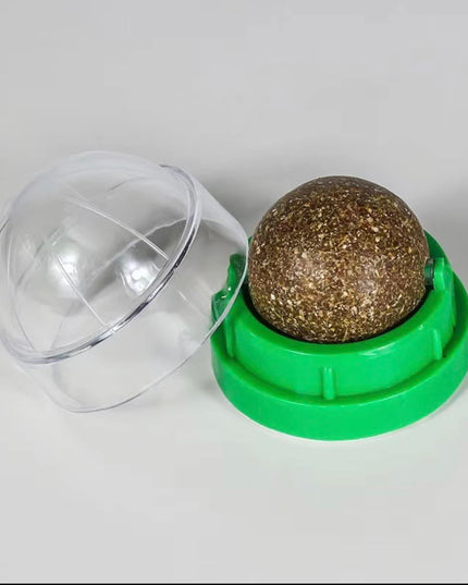 Natural Mint Grass Spinning Ball For Cats