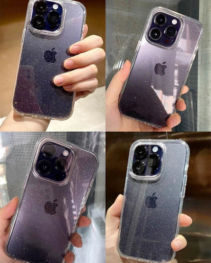 Luxury Clear Glitter Case For iPhone