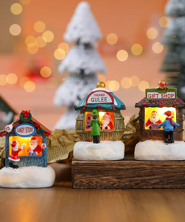 Enchanted Christmas Village LED Ornament
