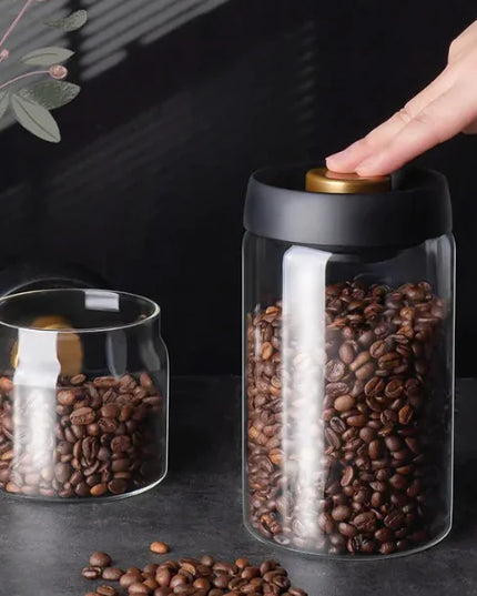 Vacuum Sealed Glass Storage Jar Set