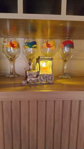 Vintage Train LED Night Lamp