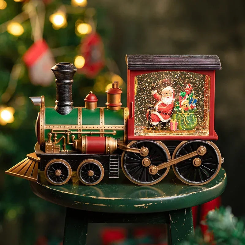 Vintage Holiday Glow Train Lantern