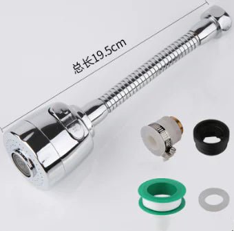Kitchen Faucet Aerator with Filter and Extension Adapter - Back of house