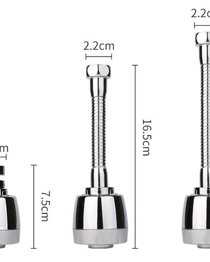 Kitchen Faucet Aerator with Filter and Extension Adapter - Back of house