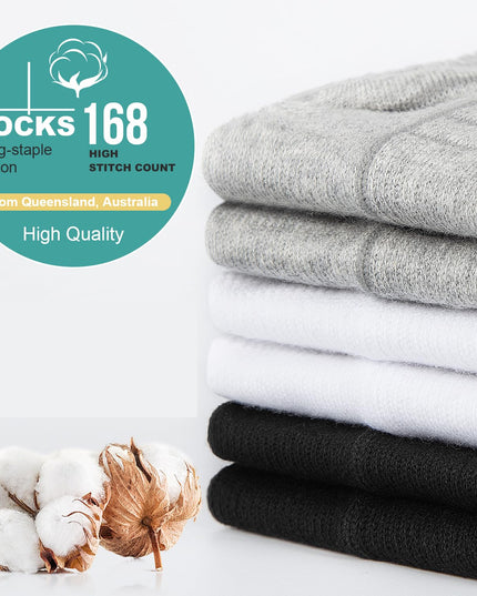 Lapulas Athletic Running Ankle Socks, Low Cut Cushioned Anti - Blister Tab Sports Socks Men Women 6Pairs - Back of the warehouse