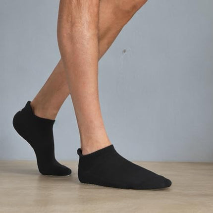 Lapulas Athletic Running Ankle Socks, Low Cut Cushioned Anti - Blister Tab Sports Socks Men Women 6Pairs - Back of the warehouse