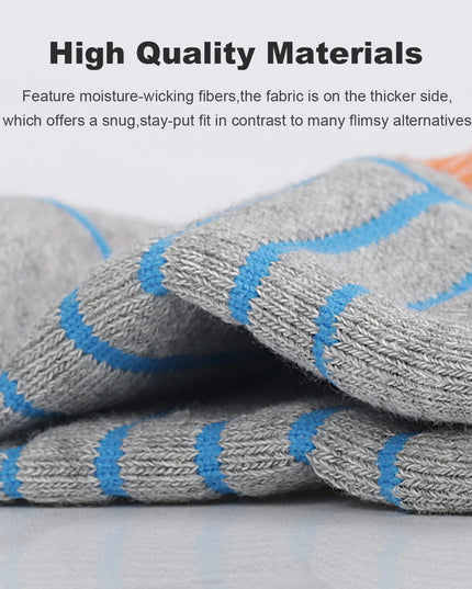 Lapulas Athletic Running Ankle Socks, Low Cut Cushioned Anti - Blister Tab Sports Socks Men Women 6Pairs - Back of the warehouse