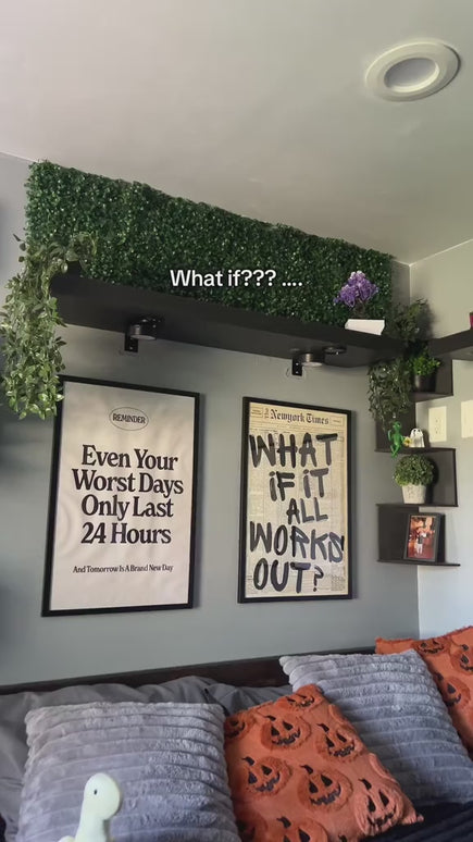 What if Everything Works Out? VIntage Poster