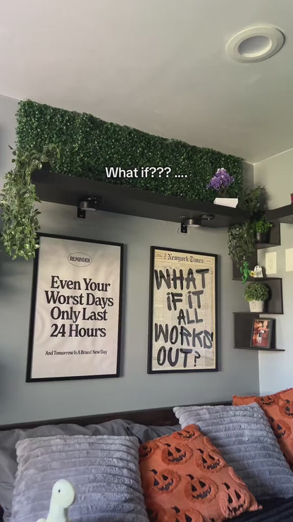 What if Everything Works Out? VIntage Poster