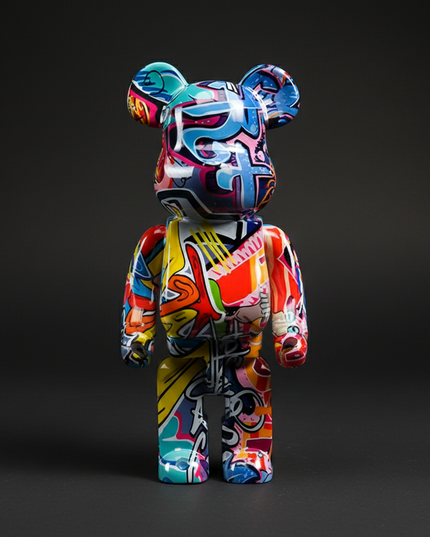 Graffiti Bear Figurine Home Decoration