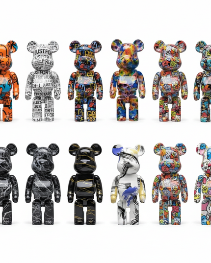 Graffiti Bear Figurine Home Decoration