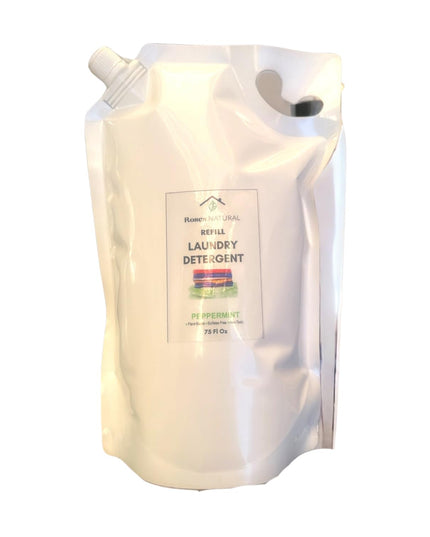 Rouge Luxe 3 - in - 1 Laundry Powder – (32 oz.), HE Compatible, Fine Musky Fragrance, Luxury Natural Detergent, Fabric Softener & Stain Remover – Plant - Based, Non - Toxic, Made in the USA - Back of the warehouse