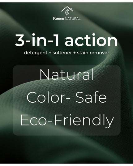 Rouge Luxe 3 - in - 1 Laundry Powder – (32 oz.), HE Compatible, Fine Musky Fragrance, Luxury Natural Detergent, Fabric Softener & Stain Remover – Plant - Based, Non - Toxic, Made in the USA - Back of the warehouse