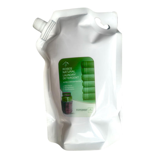 Rouge Luxe 3 - in - 1 Laundry Powder – (32 oz.), HE Compatible, Fine Musky Fragrance, Luxury Natural Detergent, Fabric Softener & Stain Remover – Plant - Based, Non - Toxic, Made in the USA - Back of the warehouse